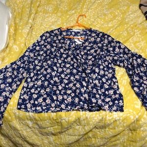 Floral Bell Sleeve Blouse 🌸